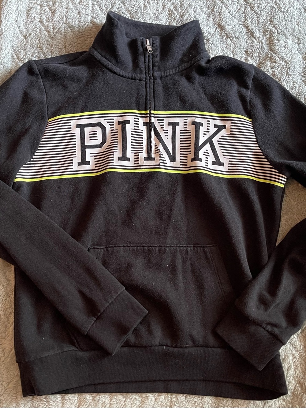 Women’s PINK Half Zip Sweater Size Medium